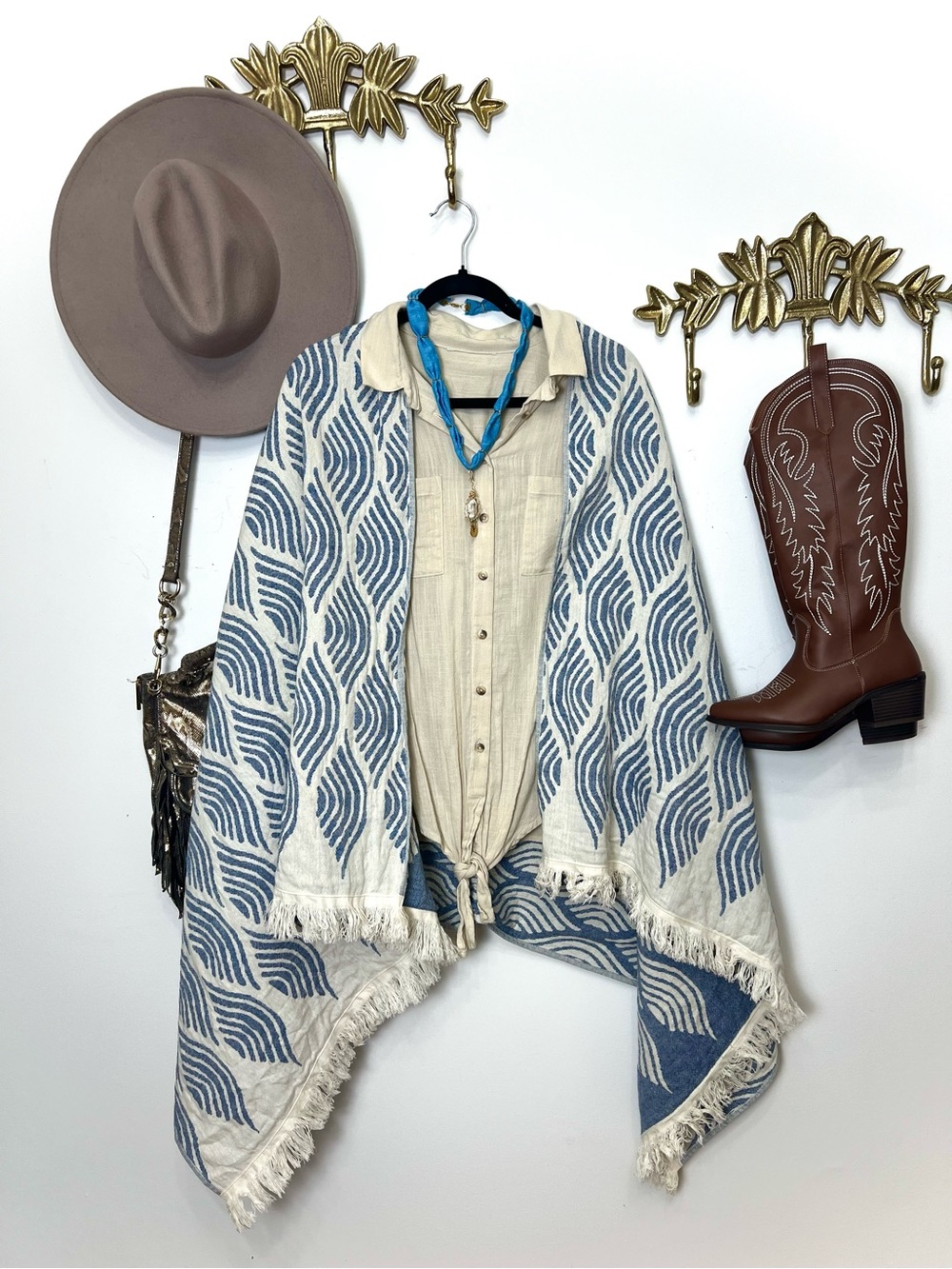 100% cotton shawl/scarf/throw